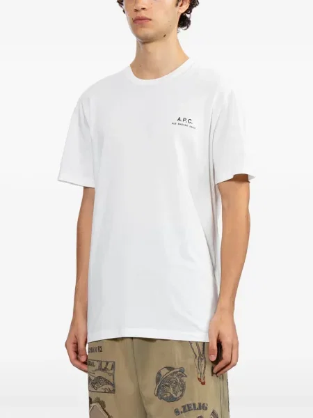 Tricou A.p.c. cu imagine alb