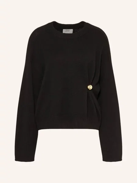 Loulou Studio Sweter Z Kaszmiru Bill schwarz czarny
