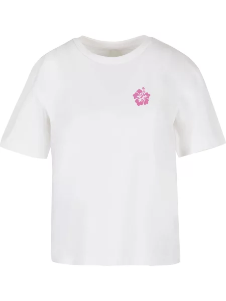 Miss Tee Tricou Chasing Sunsets roz alb