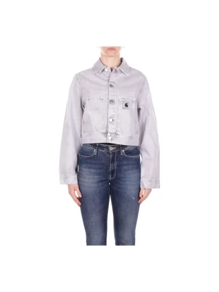 Carhartt WIP W Arca Jacket kurtka jeansowa jeansowa szara