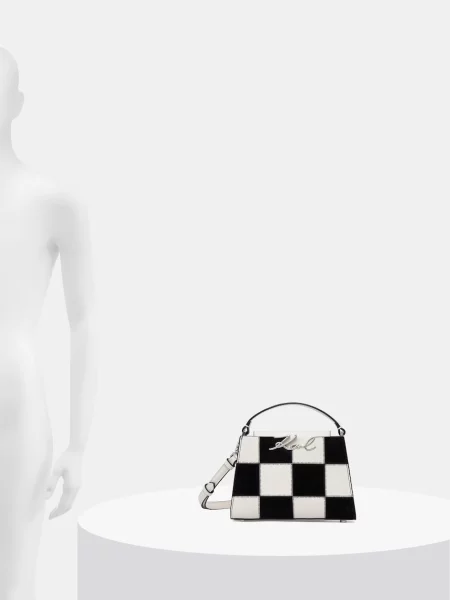 Кожаная сумка через плечо Karl Lagerfeld