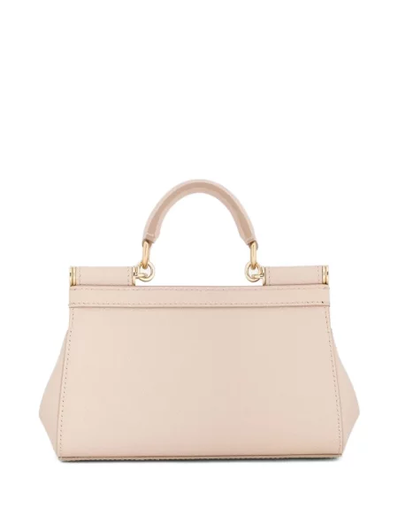 Geanta de piele Dolce & Gabbana Sicily din piele roz