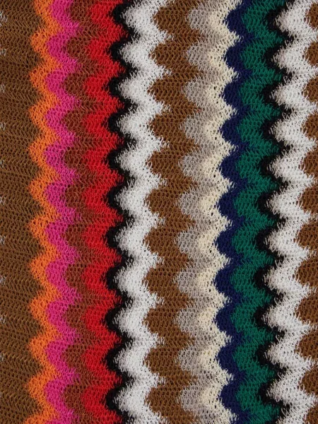 Šal Missoni na rese smeđa