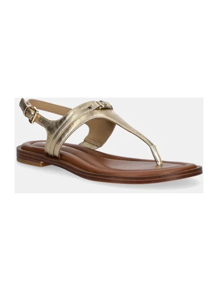 Sandały z naturalnej skóry model Mandy' Michael Michael Kors żółte