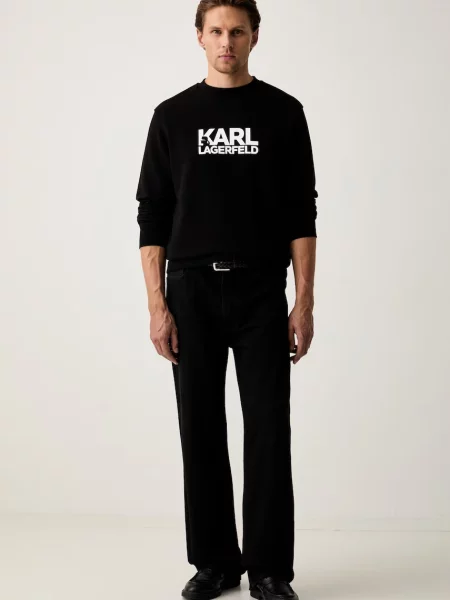 Karl Lagerfeld mikina pánska čierna