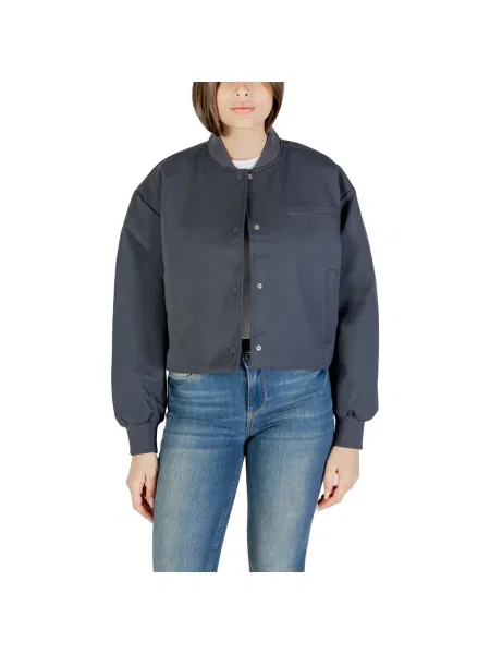 Geacă de blugi Calvin Klein Jeans negru