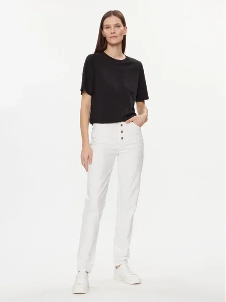 Calvin Klein Jeans Blugi Mom Fit alb