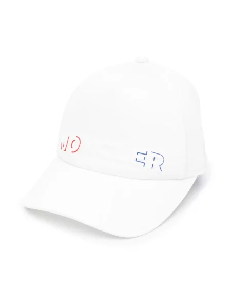 Czapka z daszkiem dziecięca Moncler Enfant biała