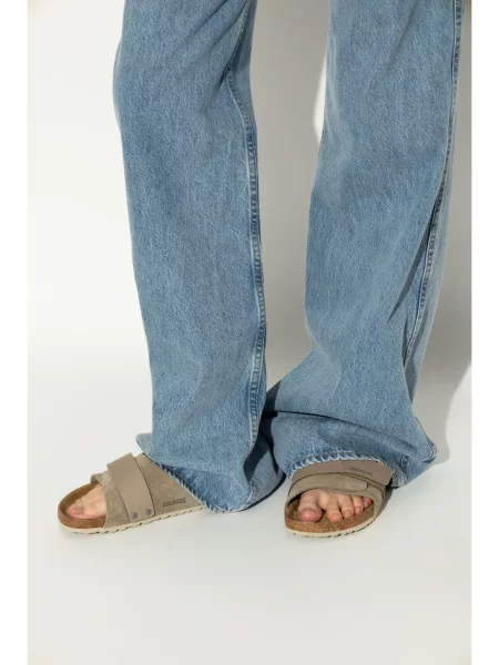 Sandale Birkenstock din piele de căprioară