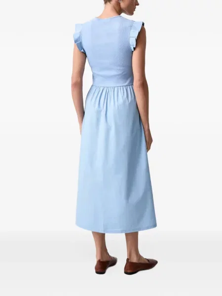 Rochie maxi Marc O'polo tricotate cu volane albastru