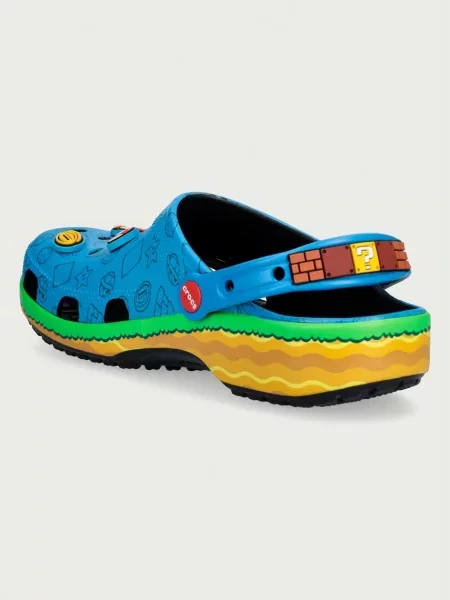 Crocs papucs papucs Classic Super Mario Core Clog kék