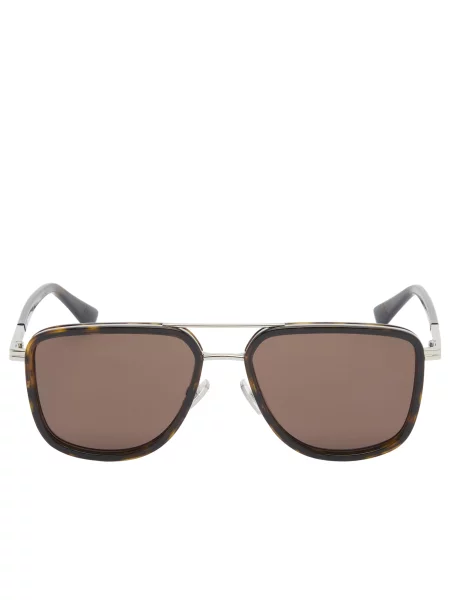 Okulary przeciwsłoneczne Bottega Veneta Eyewear brązowe