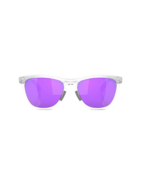 Okulary Oakley Frogskins Range Matte Clear soczewki Prizm Violet białe