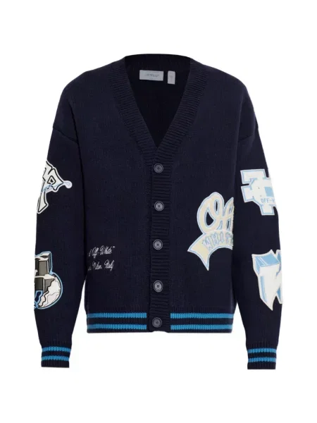 Cardigan Off-white tricotate alb