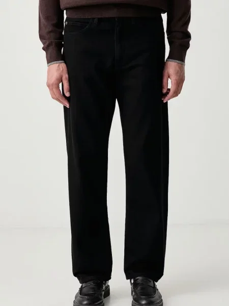 Sisley blugi relaxed fit pentru bărbați negru