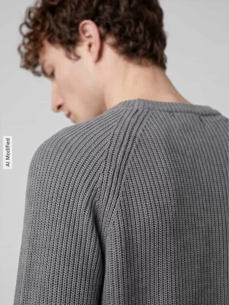 Sweter z bawełny w kroju regular fit z czystej bawełny model BRAUN' Selected