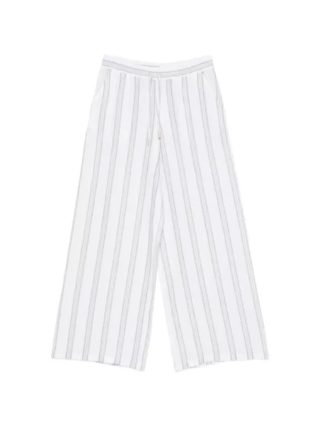 Pantaloni palazzo Fedeli alb
