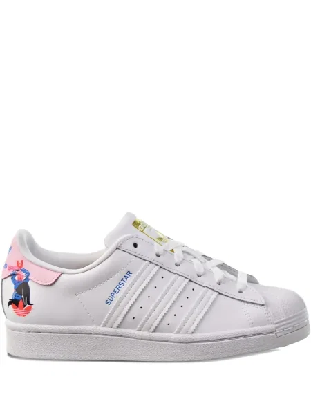 Legginsy Adidas do biegania z nadrukiem z dekoltem w serek czerwone