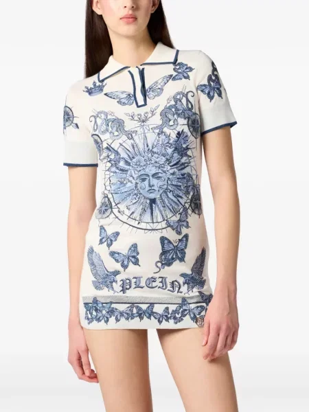 Rochie mini Philipp Plein cu broderie