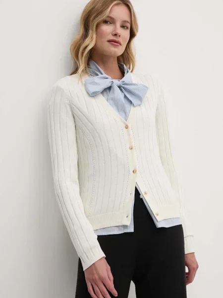 Жилетка Pepe Jeans IZABEL CARDIGAN от лека материя бежово