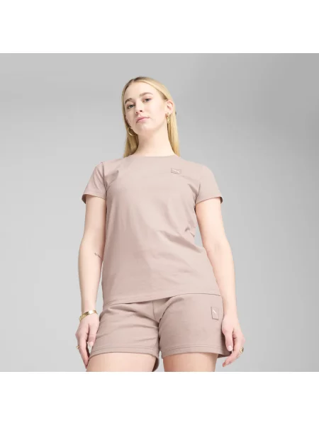 Koszulka ESS ELEVATED PUMA Rose Quartz Pink biała