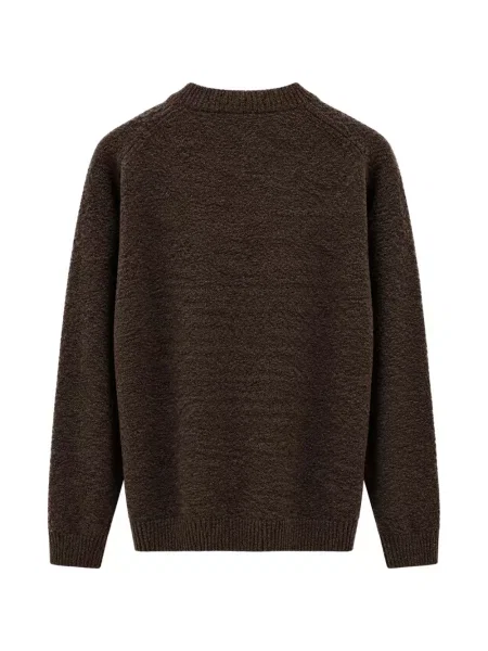 Bouclé pulover The Pull maro