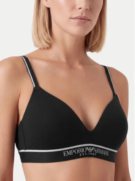 Emporio Armani Underwear Trikotni nedrček črna