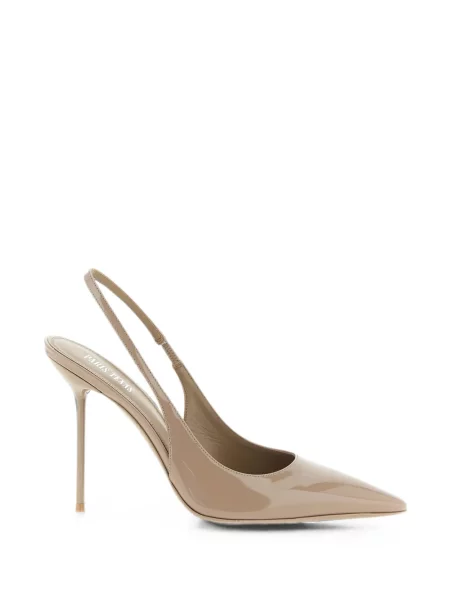Pantofi cu toc Paris Texas din piele slingback