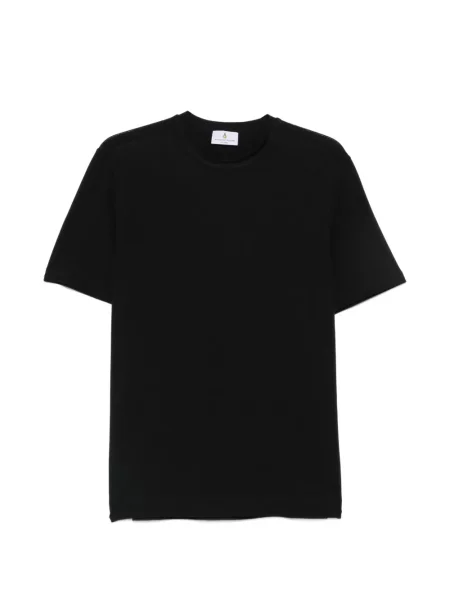 Scurt tricou Magazzino Ricambi cu decolteu rotund negru