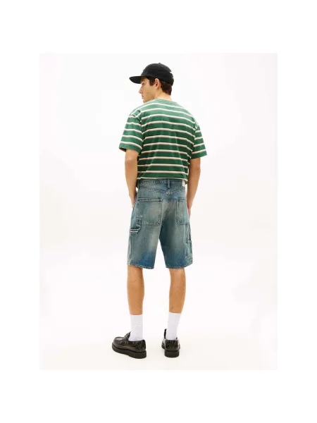Pantaloni Tommy Jeans albastru