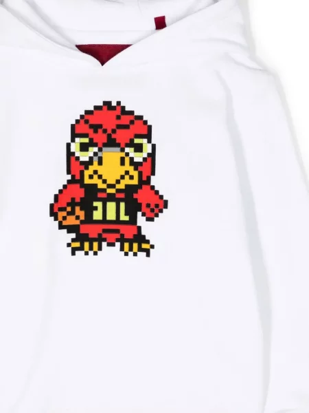 Bluza z kapturem dziecięca Mostly Heard Rarely Seen 8-bit biała