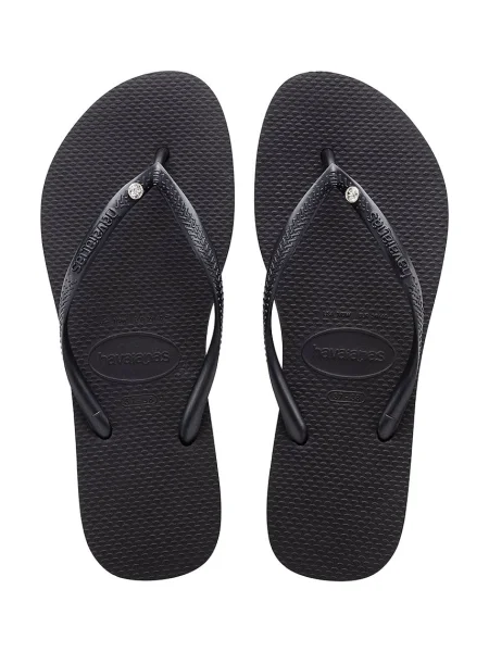 Havaianas flip-flop női lapos talpú fekete