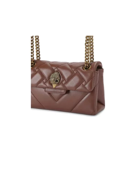 Kurt Geiger London torebka crossbody skórzana KENSINGTON brązowa