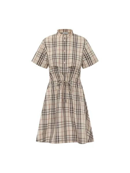 Sukienka koszulowa Burberry beżowa