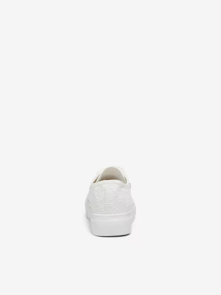 Sneakerși Only cu platformă alb