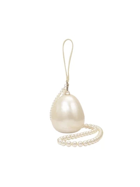 Torebka skórzana Simone Rocha elegancka beżowa