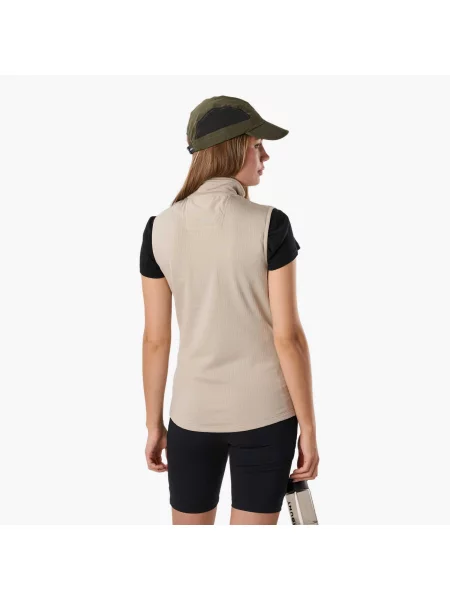 Kamizelka Outdoor Wędrówki Kobieta Trondheim Oddychający beżowa