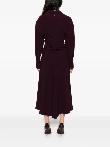 Odgovarati midi haljina Victoria Beckham iznad koljena ljubičasta