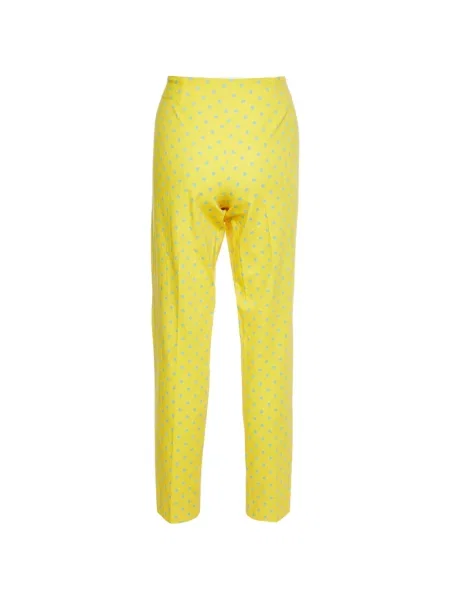 Hlače Moschino Cheap & Chic na točke žuta