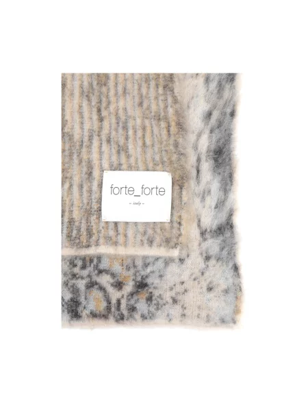 Szal Forte Forte wełniana szara