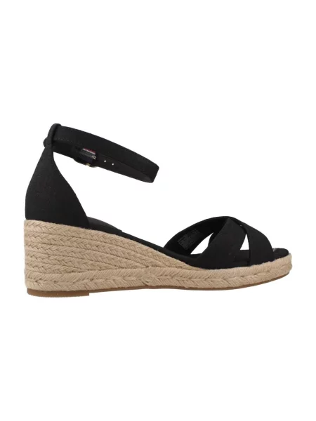 TOMMY HILFIGER Sandale cu baretă negru
