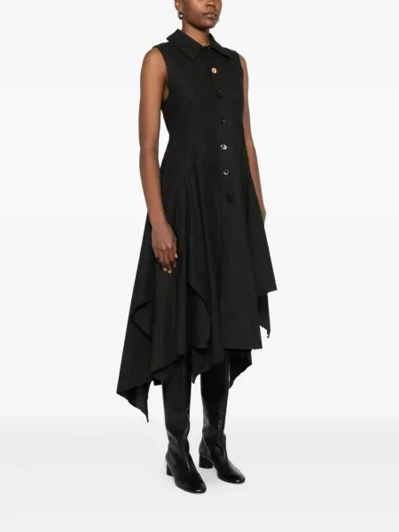 Rochie midi A Tentative Atelier până la genunchi de costum negru