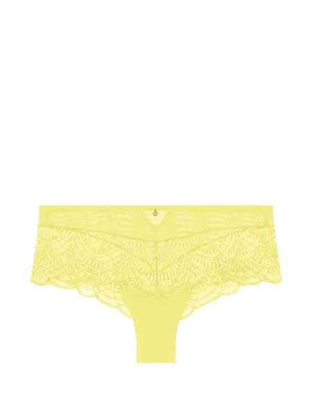 Haftowane majtki briefs Aubade żółte
