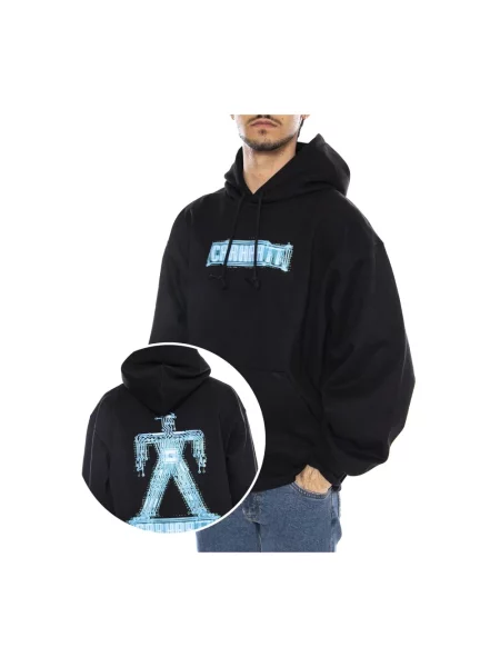 Bluza z kapturem Carhartt Wip z kapturem czarna