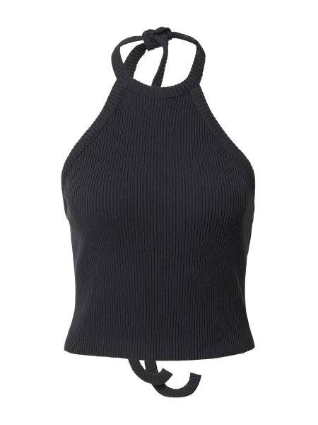 NU-IN Top brodat negru