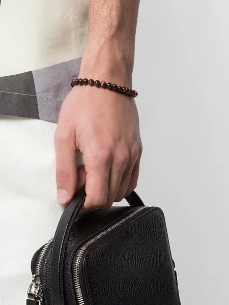 Apyranke David Yurman su tigro raštu karoliukai raudona