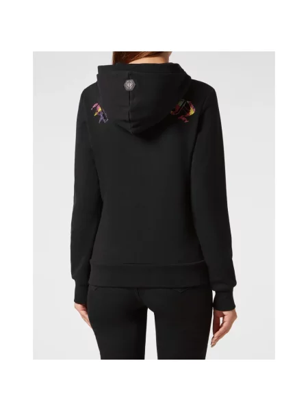 Bluza z kapturem Philipp Plein z kapturem czarna