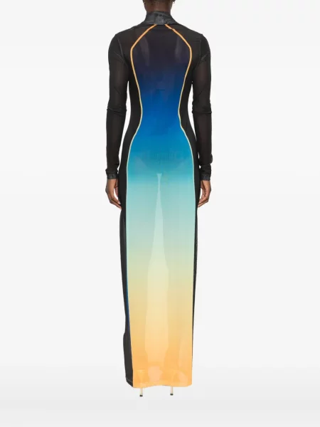 Rochie maxi Casablanca cu gradient de costum negru