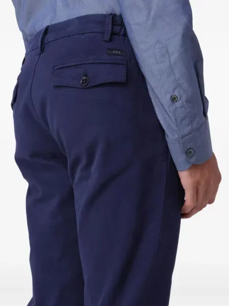 Spodnie Fay plisowane niebieskie
