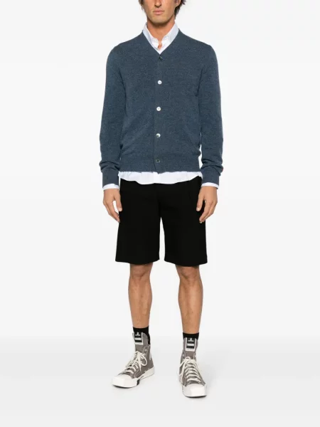 Cardigan Comme Des Garcons Play cu decolteu în V albastru